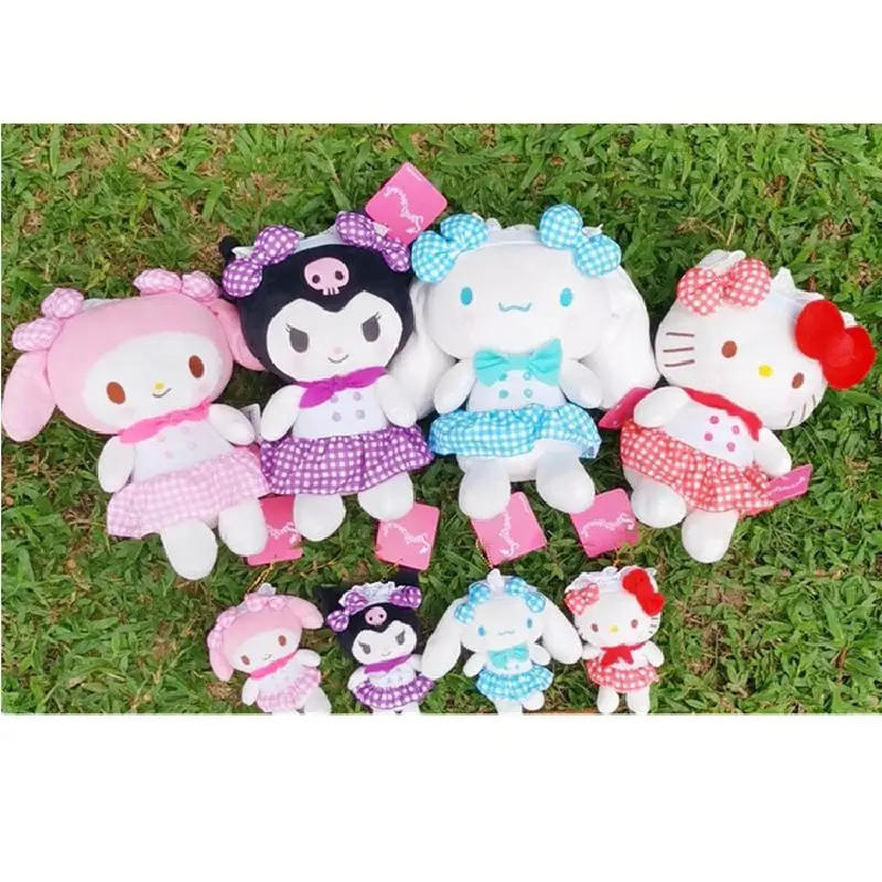 2022 Sanrio Cute Kt Cat Cinnamoroll Kuromi My Melody Hellokitty Maid Doll  Plush Toy Bag Pendant Doll Girl Gift Home Decoration - Stuffed & Plush  Animals - AliExpress