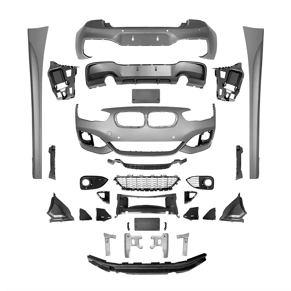 

Полный комплект MT Style PP для BMW F20 1 Series LCI 15-18 114i 116i 118i 120i 125i, передний задний бампер, боковая юбка, диффузор