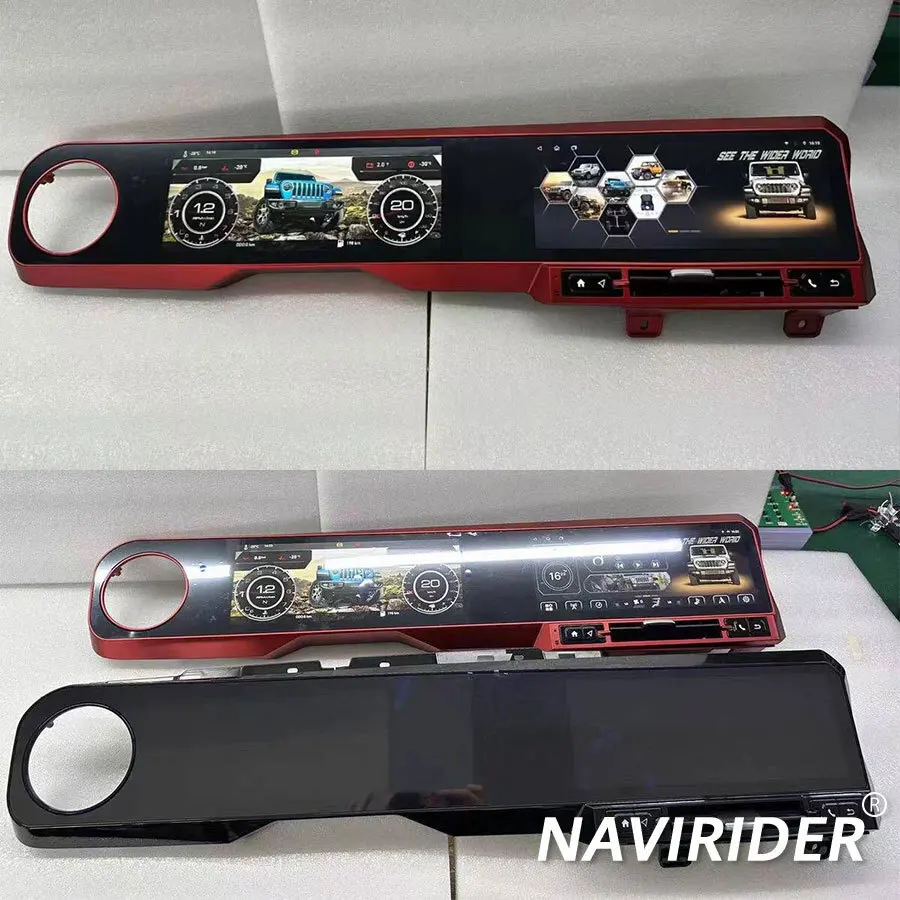 12.3inch+12.3inch Carplay Car Radio For JEEP WRANGLER 2018-2022 LCD Android Dual