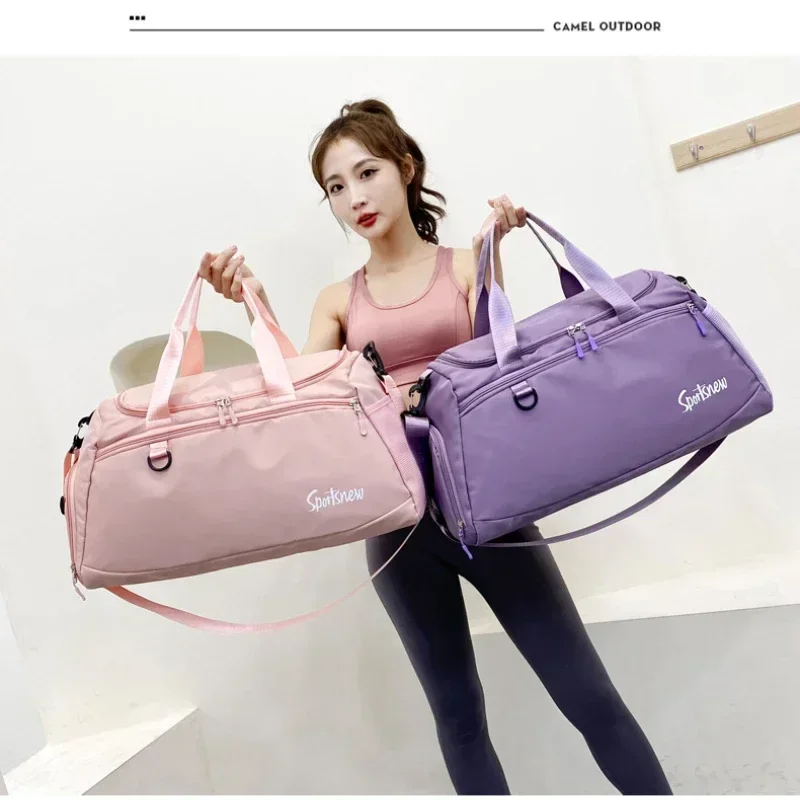 Large Capacity Gym Bag Women Men Travel Luggage Bags Dry Wet Separation Tote Handbags Trekking Duffle Bags Fitness Training Bags 4