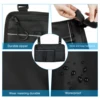 Wheelchair Armrest Side Storage Bag Waterproof Portable Pocket with Reflective Strip for Seniors Elderly Wheelchair Accessories 5