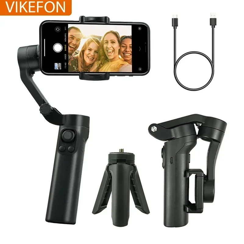 F5 3-Axis Gimbal Handheld Stabilizer With APP Outdoor Live Streaming Recording Anti Shake Selfie Pole Vlogging Shooting Bracket