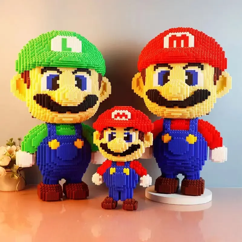 Super Mario Large Block Puzzle Assembly Toy 3D Puzzle Children's Birthday Gift Desktop Decoration 3