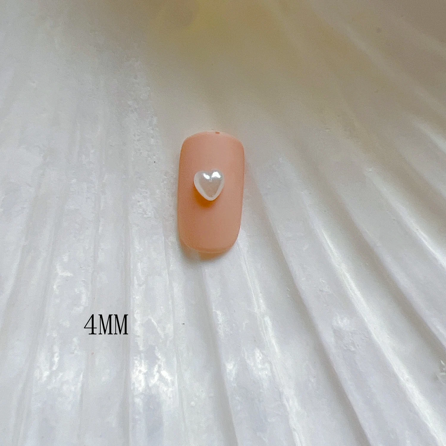 100pcs 다른 모양 플랫 백 진주 스퀘어 하트 드롭 모양 진주 네일 장식 진주 네일 아트 장식