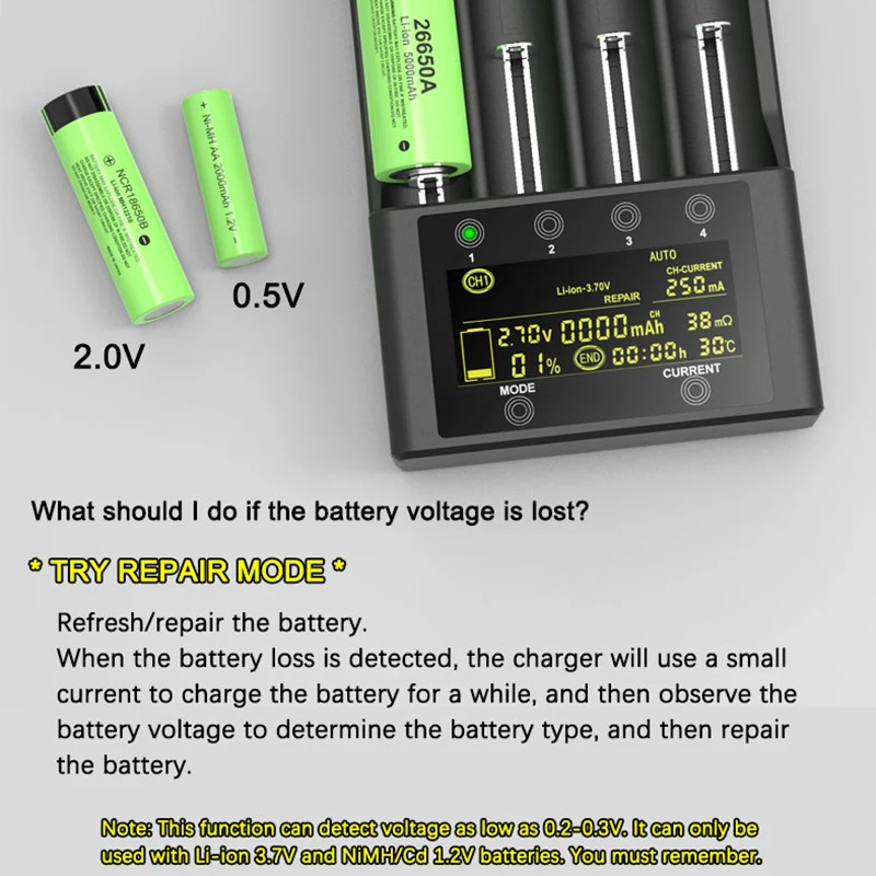 battery charger Liitokala Lii-500 lii-600 LCD Charging 18650 3.7V 18350 18500 16340 25500 14500 26650 1.2V AA AAA NiMH Battery