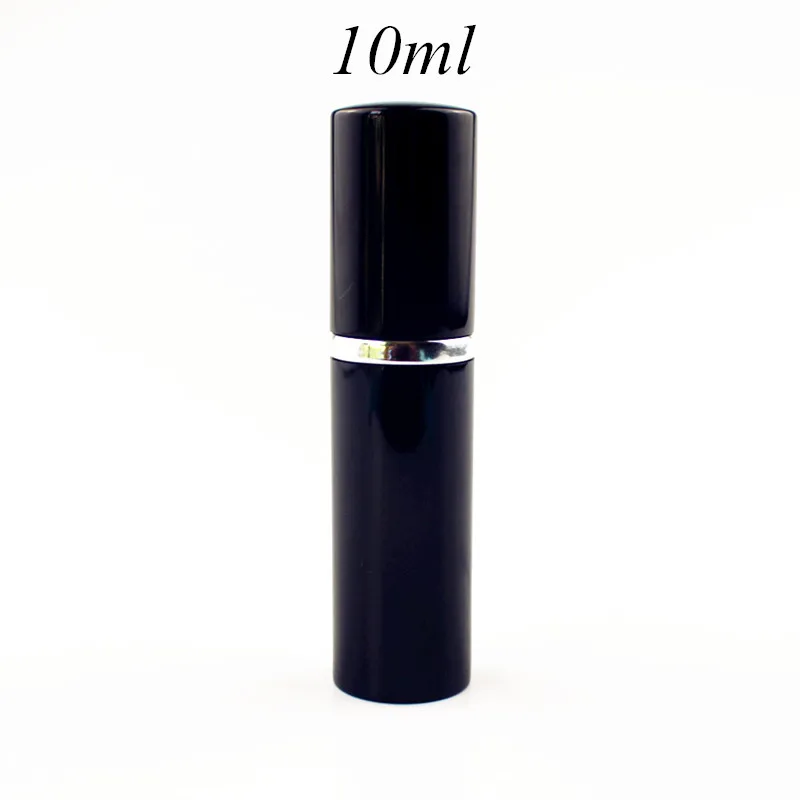 Compact Refillable Perfume Spray Bottle with Aluminum Case, 5ml - 10ml Capacity