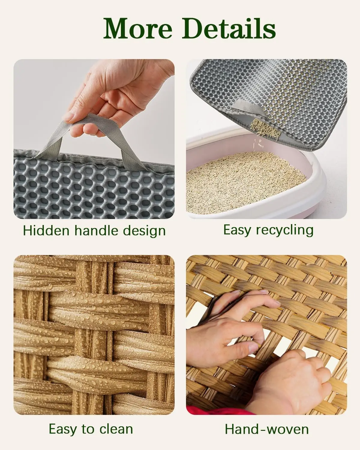 Rattan Cat Litter Box Enclosure 4