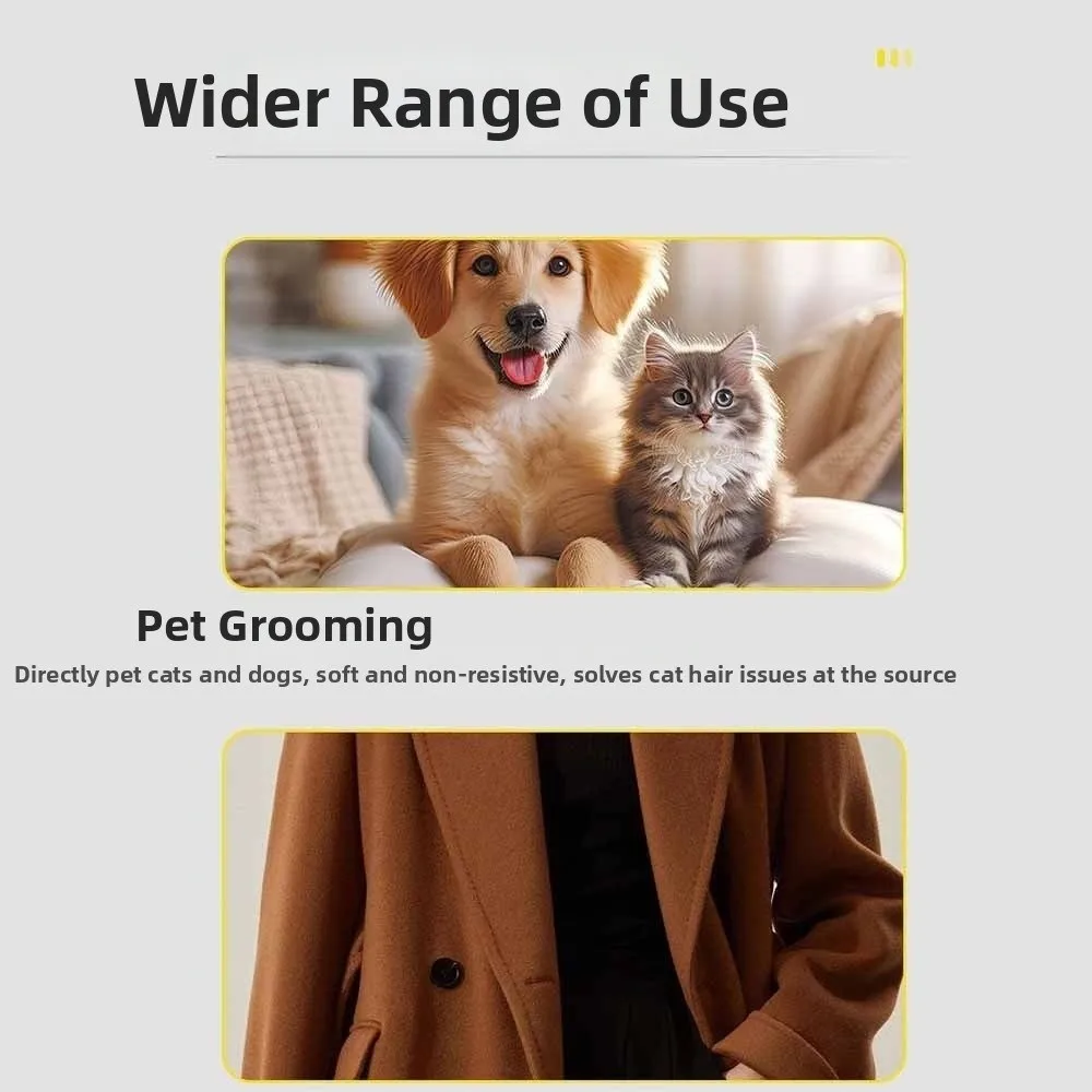 2Pcs Electrostatic Adsorption Pet Hair Remover Cat Paw Cute Cat Hair Cleaning Glove Massage Brush Double-sided