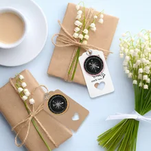 

5pcs Compass With Tags Pendant Labels Karft Paper Gift Key Compass Wedding Souvenirs Kids Birthday Anniversary Favors Souvenirs