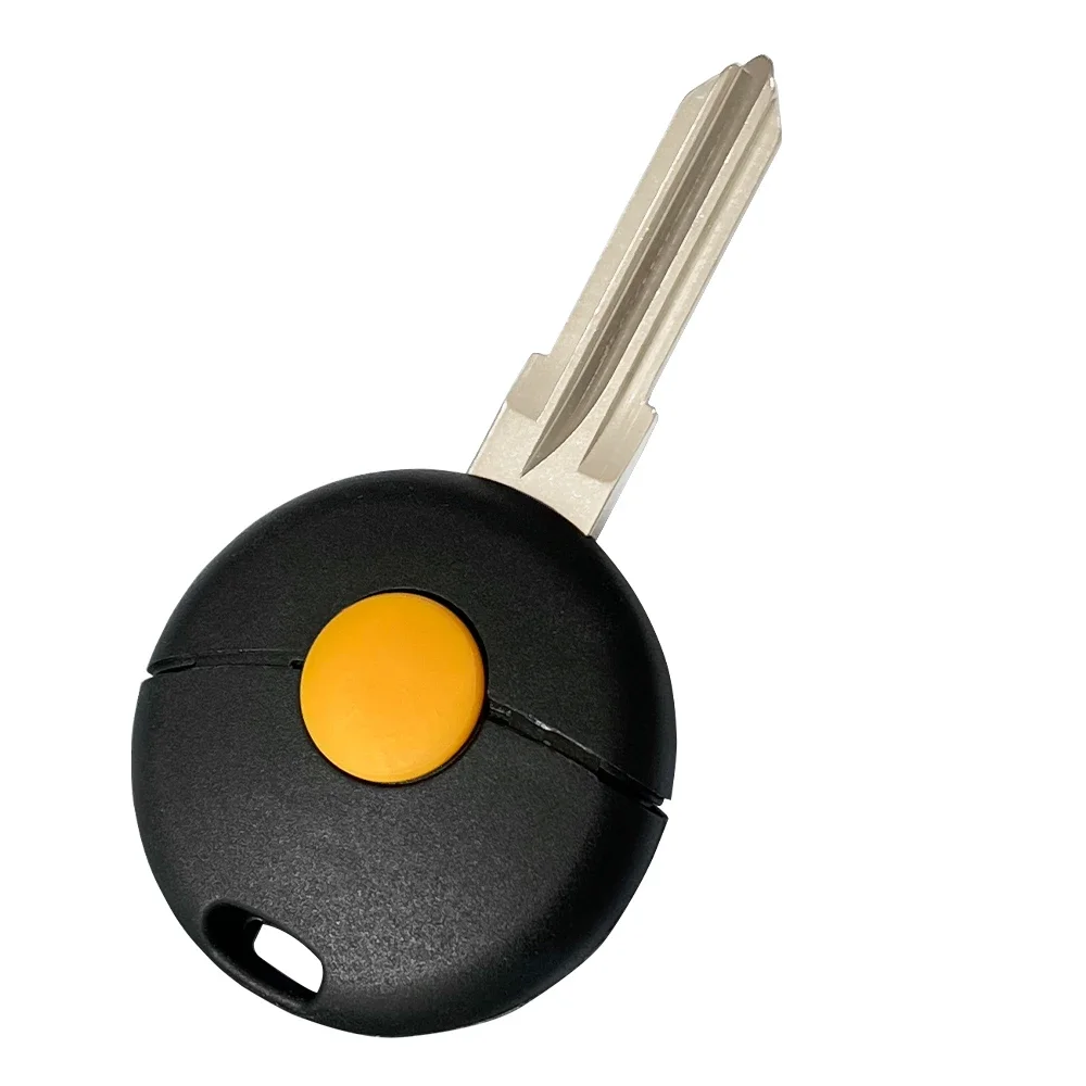 1 Button Remote Car Key Shell for Mercedes Benz Smart Fortwo 1998-2012 Auto Key Case Cover Replacement with Uncut Blade