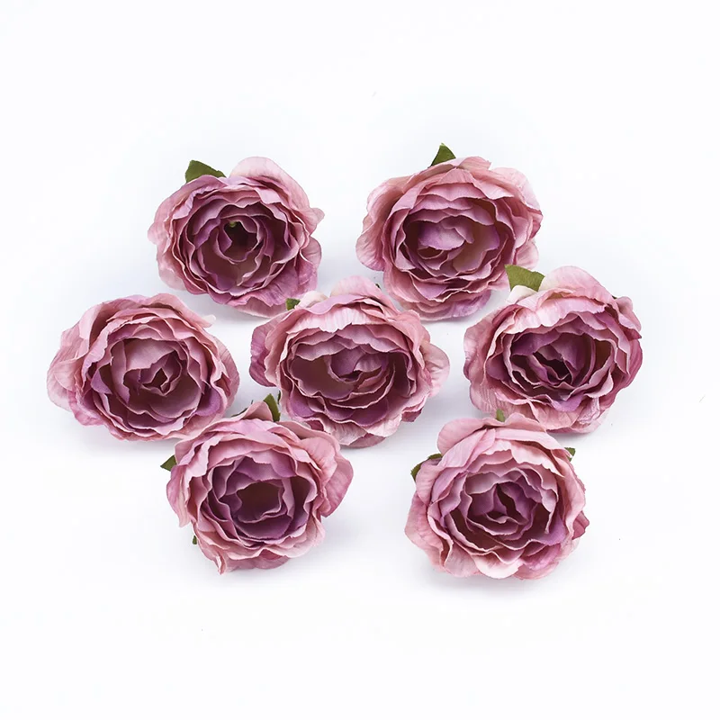 Künstliche Blumen, 10 Stück, mehrfarbige Hochzeitsdekorationen, Seidenrosen, Sammelalbum, Heimdekoration, dekorative Blumengirlande, Pfingstrose, Diy – Detail 8