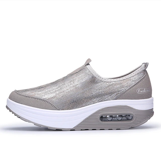 Strongshen Women Shoes Thick-soled Breathable Summer Dacron Air Rift Sports Women's Fitness Walking Trainer - AliExpress