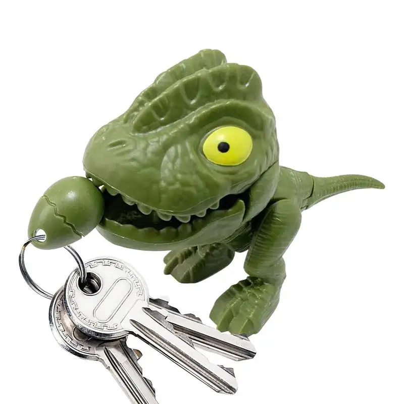 

Брелок для ключей в виде динозавра, брелок для ключей с тянущимся шнурком, кавайный динозавр, подвижный брелок для детей, девочек и мальчиков