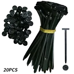 Universal Heavy Duty Nylon Cable Ties - Self - Locking Zipper Straps with Plastic Flanges, Brackets, and Clamping Bands (20 packs)
