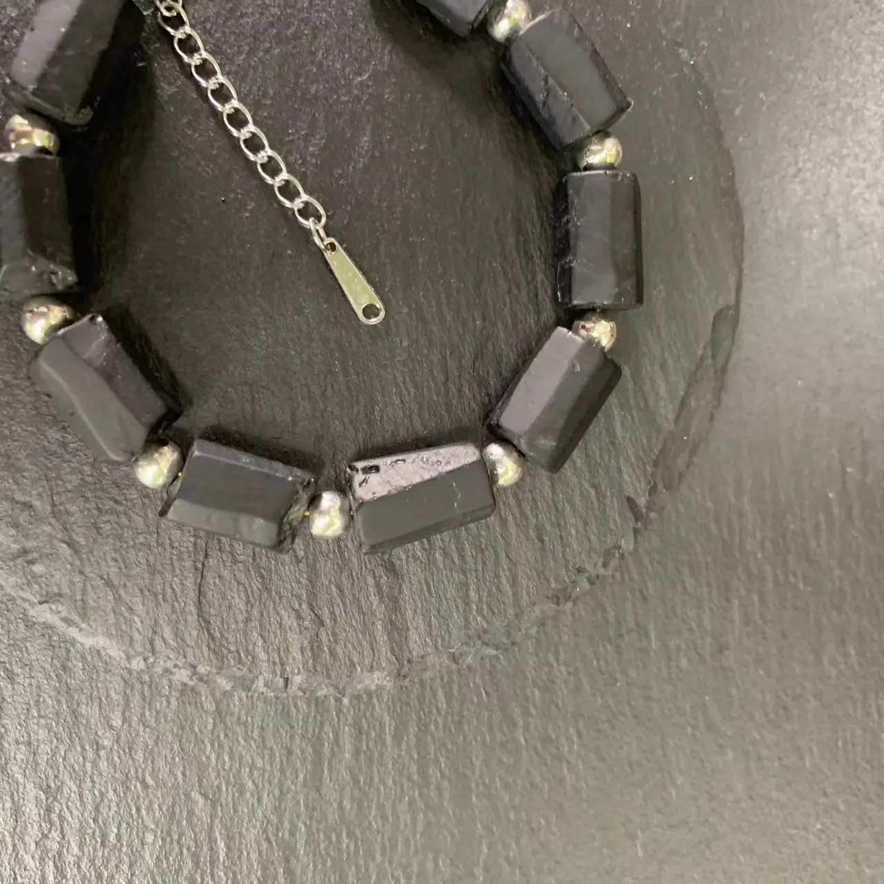 Natural Tourmaline Bracelet Black Stone Bucket Jewelry Wholesale Design Handmade GEM Beads Healing Women MEN Jewelry Gifts