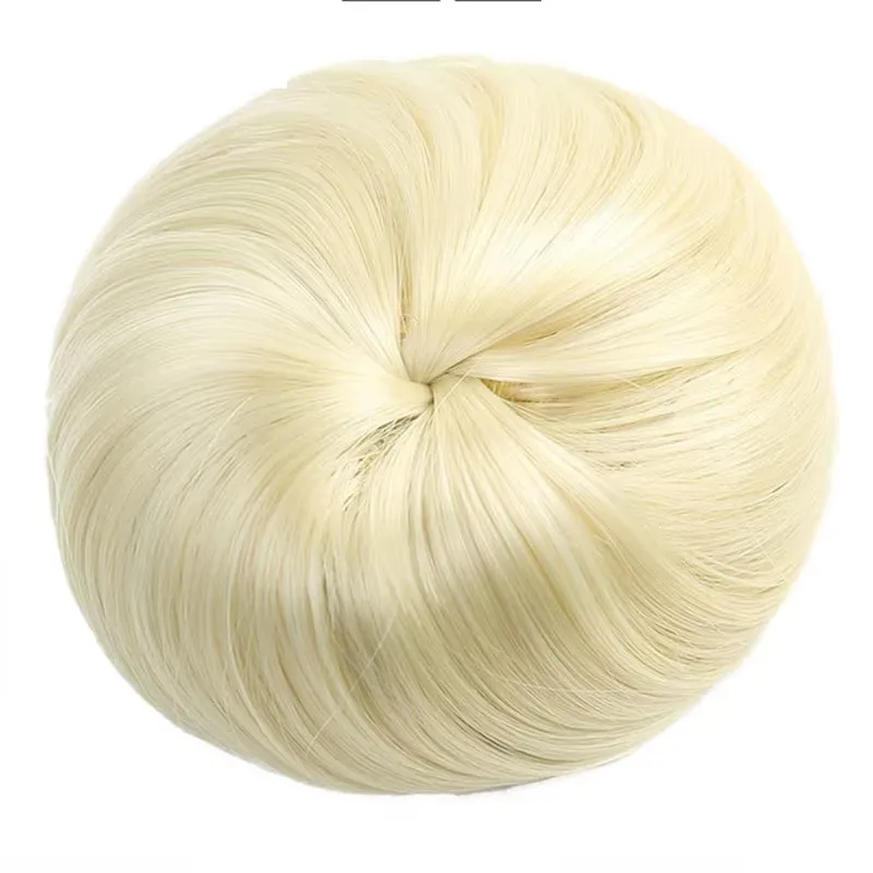 Synthetic Claw Clip Hair Extention Hair Bun Meatball Head Accessories Messy Straight Clip-in Donut Bun