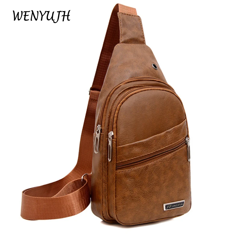 Mannen Crossbody Tassen Mannen Usb Borst Bag Designer Messenger Bag