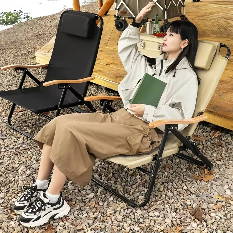 Kermit High Back Camping Chair 5 Gear Adjustable Recliner