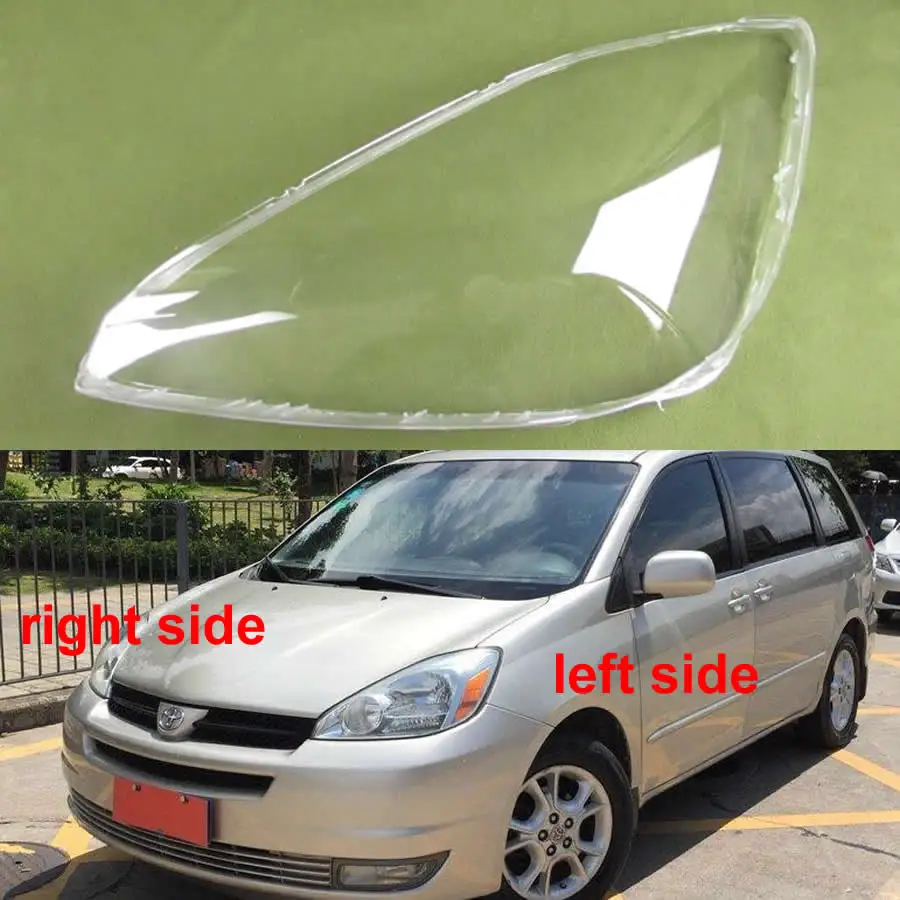 For Toyota Sienna 2004 2005 Headlamp Transparent Cover Lamp Shade Headlight Shell Lens Replace 