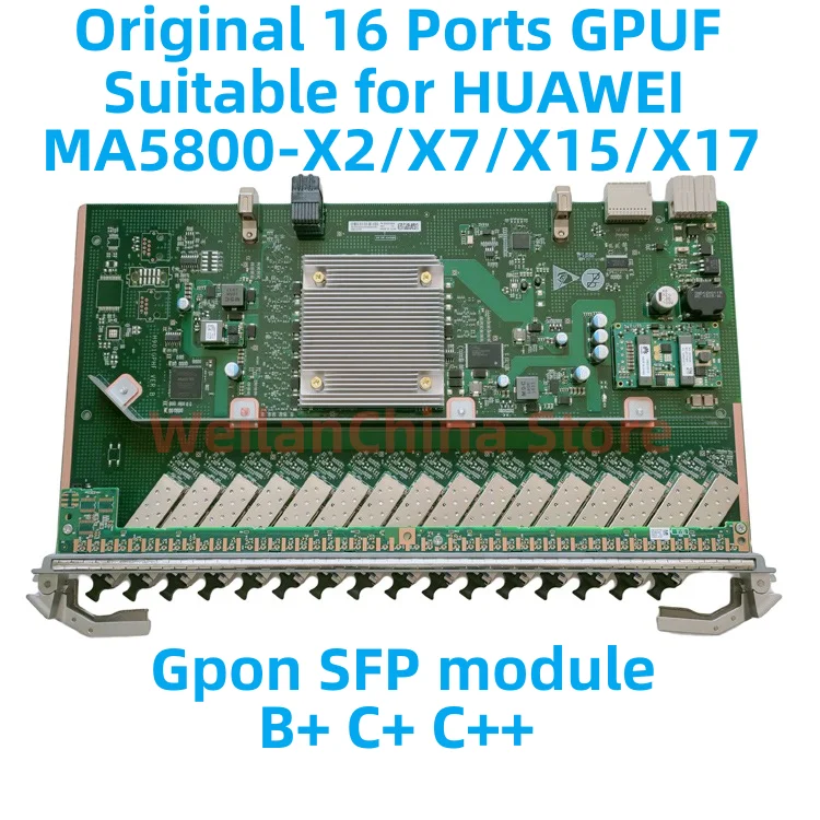 service card olt service board gphf c 16 ports contains 16 sfps used for ma5800 olt gpon business card gphf c c Original Suitable 16 Ports GPUF OLT Gpon SFP module Olt Business Interface Board for MA5800-X2 MA5800X7 MA5800-X15  MA5800-X17