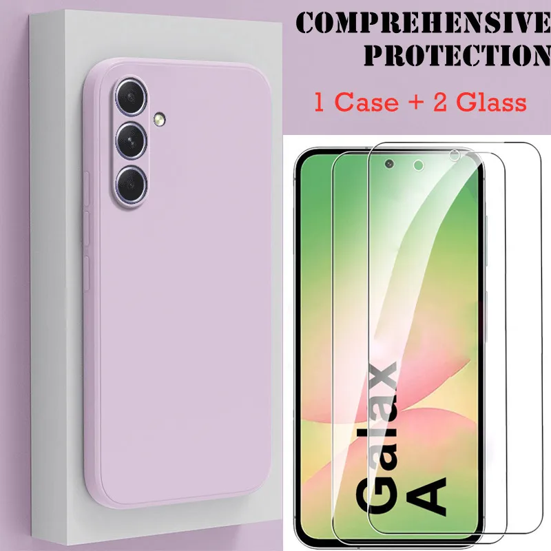 Premium Protection Bundle: HD Glass Screen Protectors & Soft Silicone Case