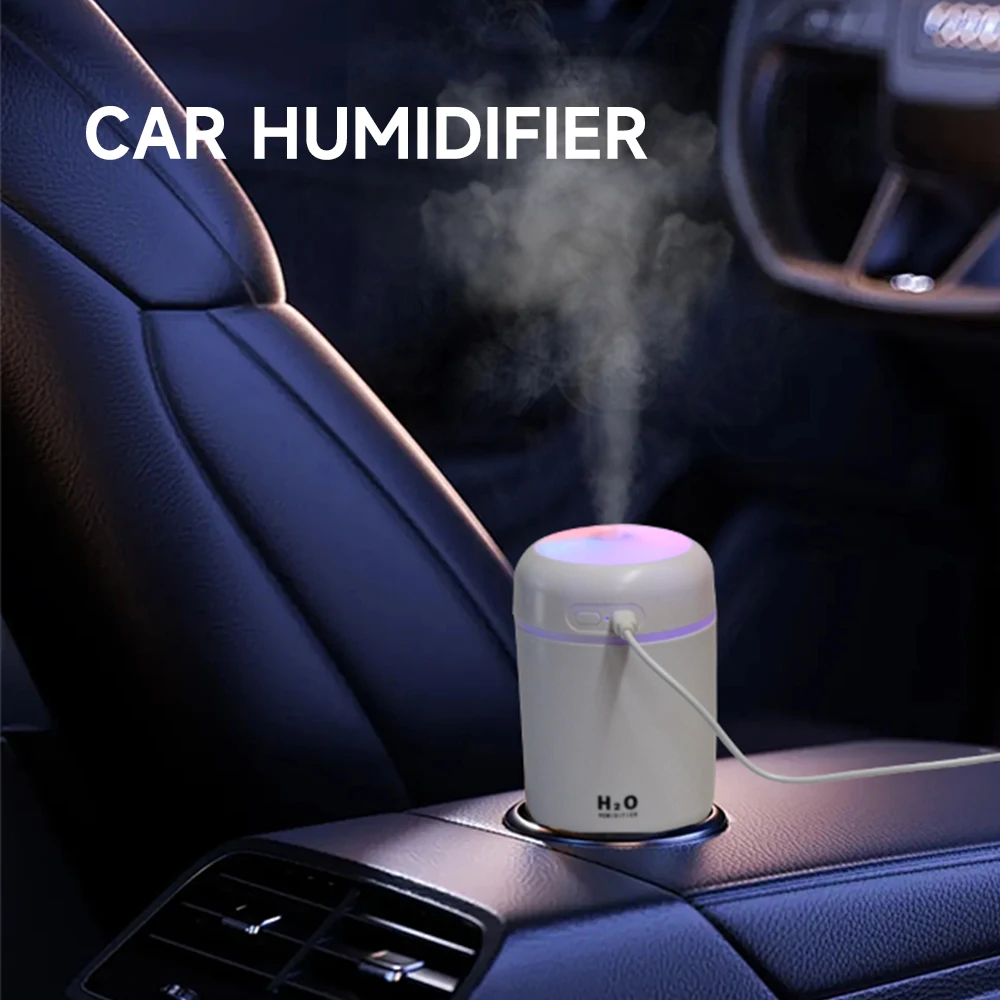 Mini USB Car Humidifier Mute Aroma Diffuser Portable Essential Oil Diffuser Sprayer Mist Maker Vehicle-mounted Humidifier