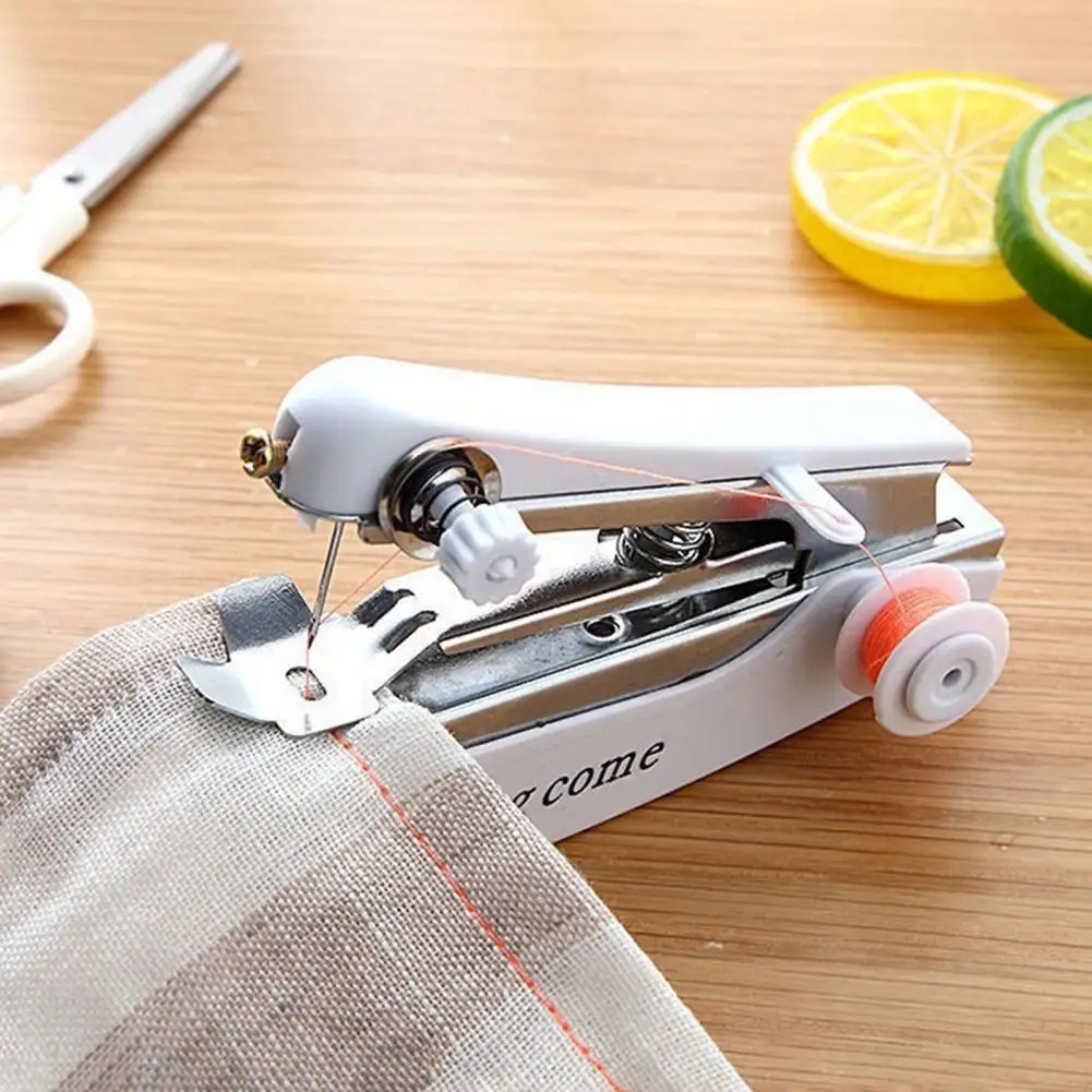 1PC Mini Sewing Machines Needlework Cordless Hand-Held Clothes