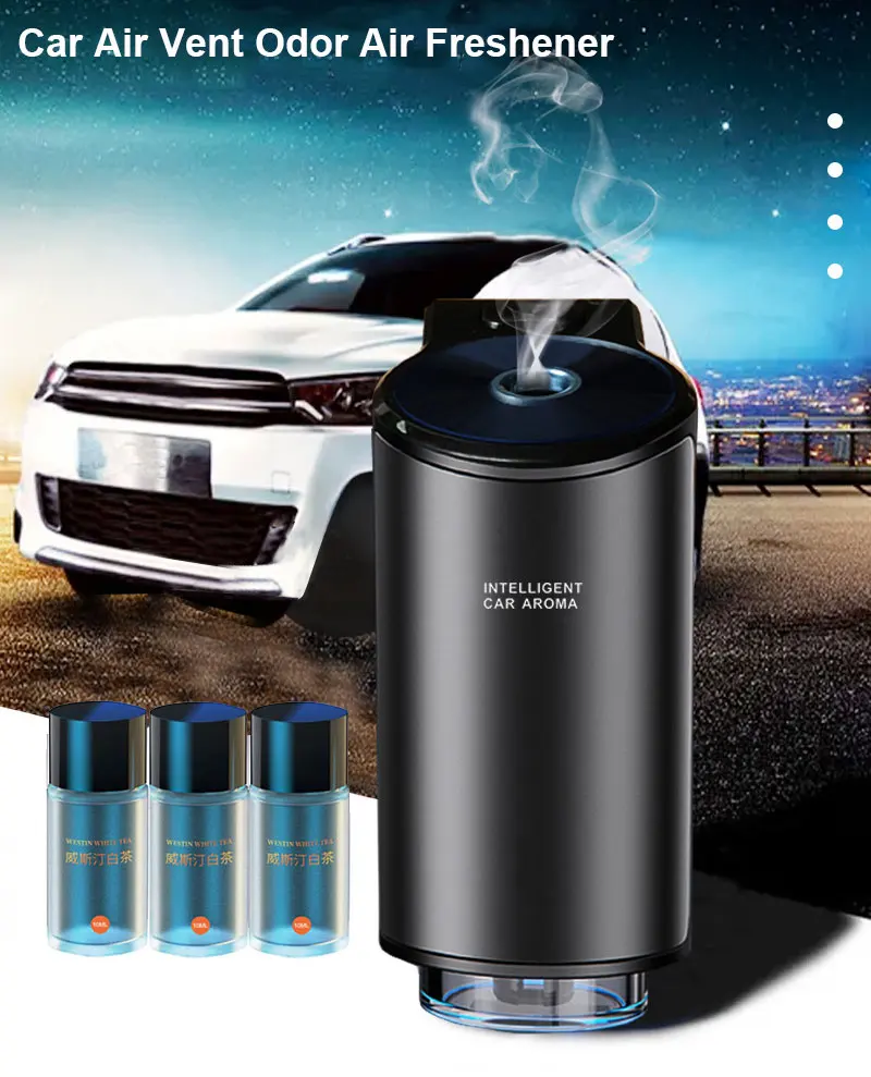 Car Air Vent Outlet Odor Air Freshener Fragrance Perfume Spray Diffuser