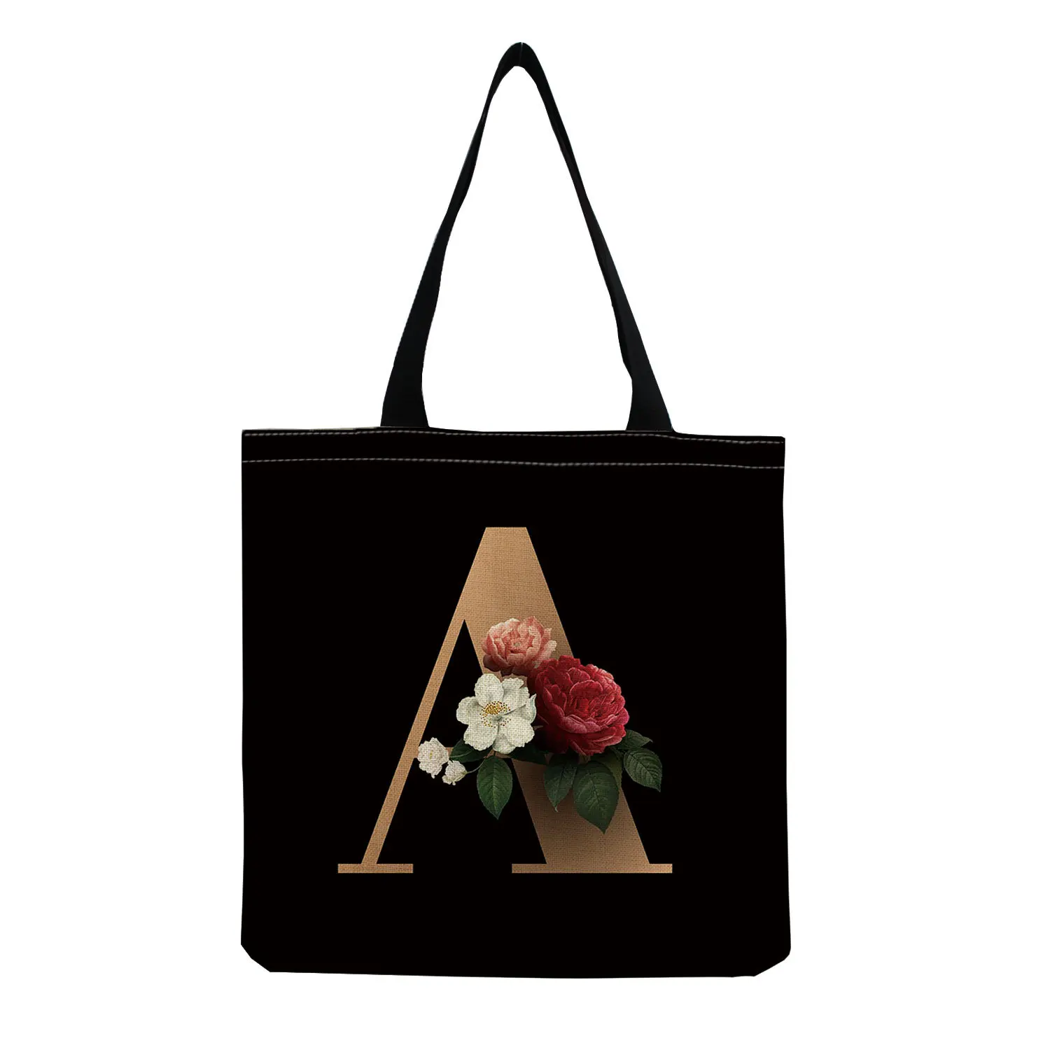 

TY Tote Bags for Women Large Capacity Canvas Ladies Shopping Bag 2024 Letter Handbag Reusable Foldable Shoulder Organizer Bag