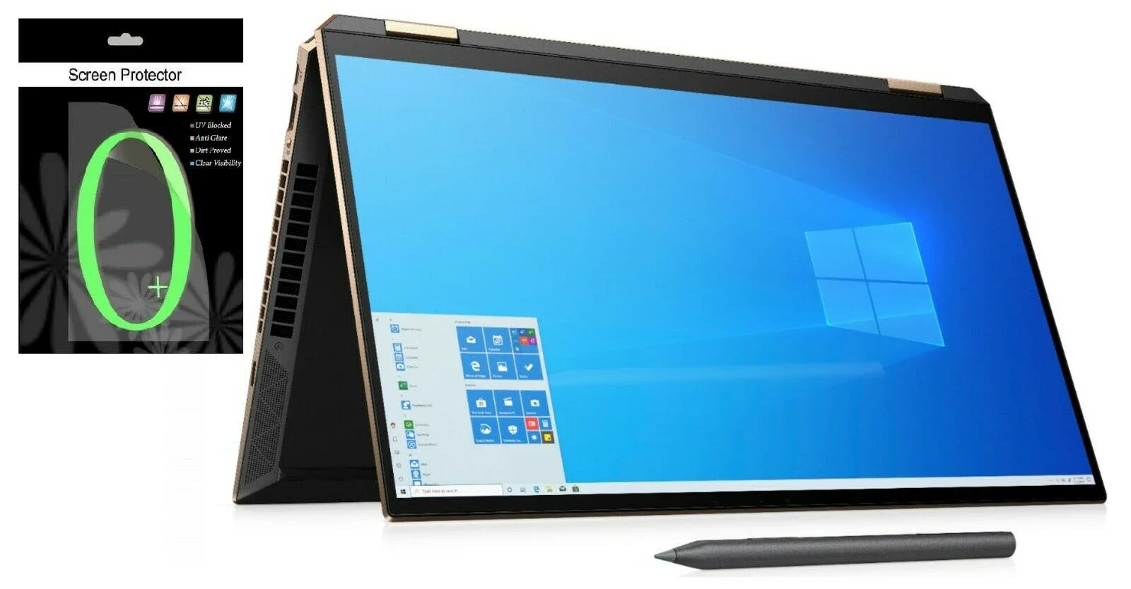 2X Cover Protettiva Per Schermo Ultra Trasparente/Antiriflesso/Anti-Raggi Blu Per Laptop 2 In 1 Hp Spectre X360 15-Eb Da 15.6 "(-2020-)