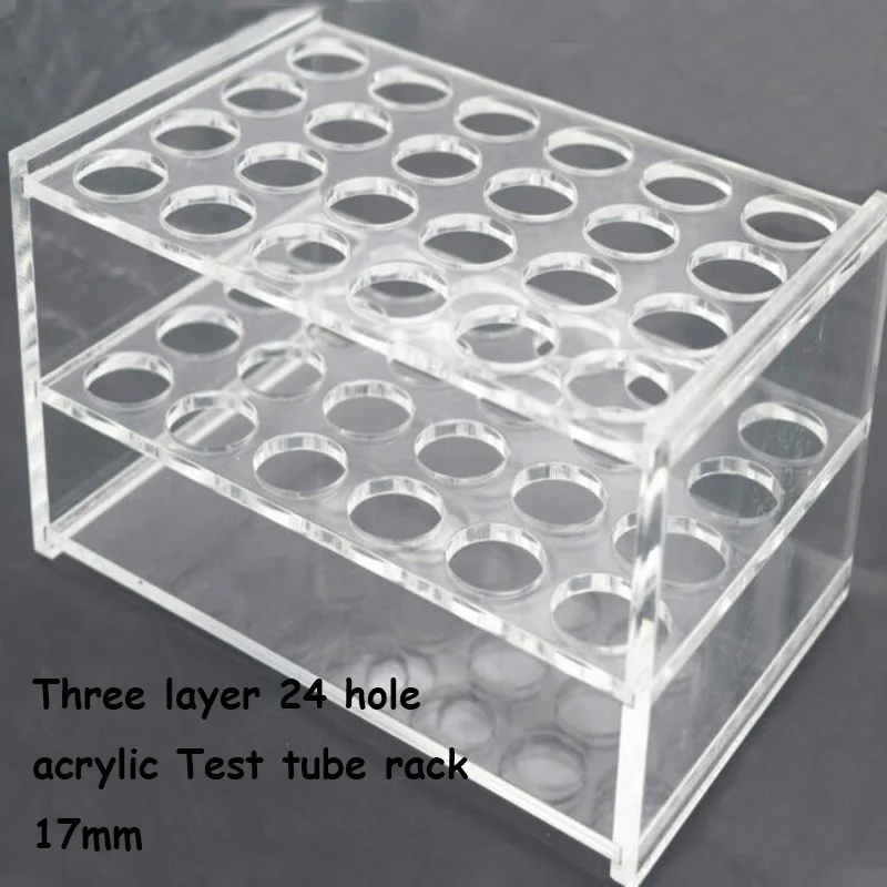 1pcs 6/8/24/40/50 Holes Plastic Lab Test Tube Support Test Laboratory Transparent Rack/Shelf For Supplies Tool 6