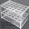1pcs 6/8/24/40/50 Holes Plastic Lab Test Tube Support Test Laboratory Transparent Rack/Shelf For Supplies Tool 6