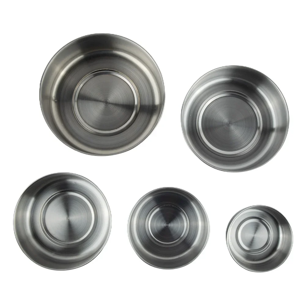 5 Pcs Mixing Stainless Steel Food Storage Bowls Reusable Fresh-keeping Boxes Easy To Use, Easy To Clean Material：stainless Steel
