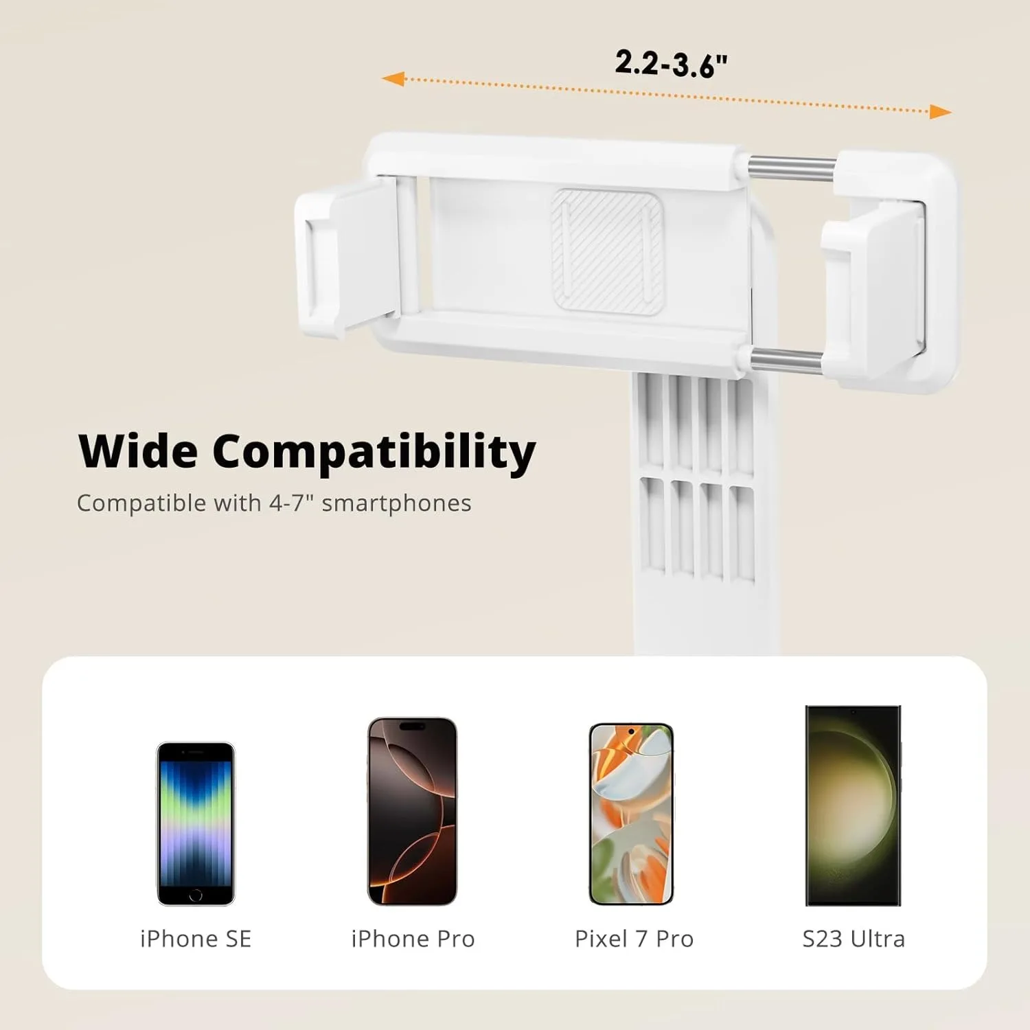 Foldable Phone Selfie Stick,360&deg; Rotatable Phone Holder ,Wireless Connection & One-Click Shooting for Vlog/Live Streaming