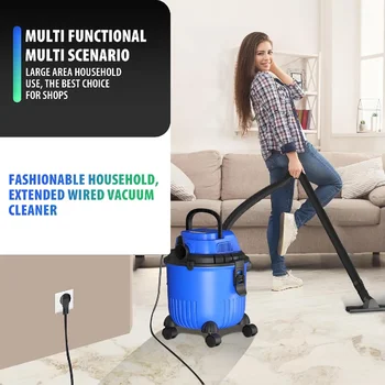 3 IN 1 Vacuum Cleaner, 2000W 15Ltr Bagless with HEPA Filter PowerTools Wet-Dry Vacuums ith Blow Fuction for Garage，Workshop，Home 2