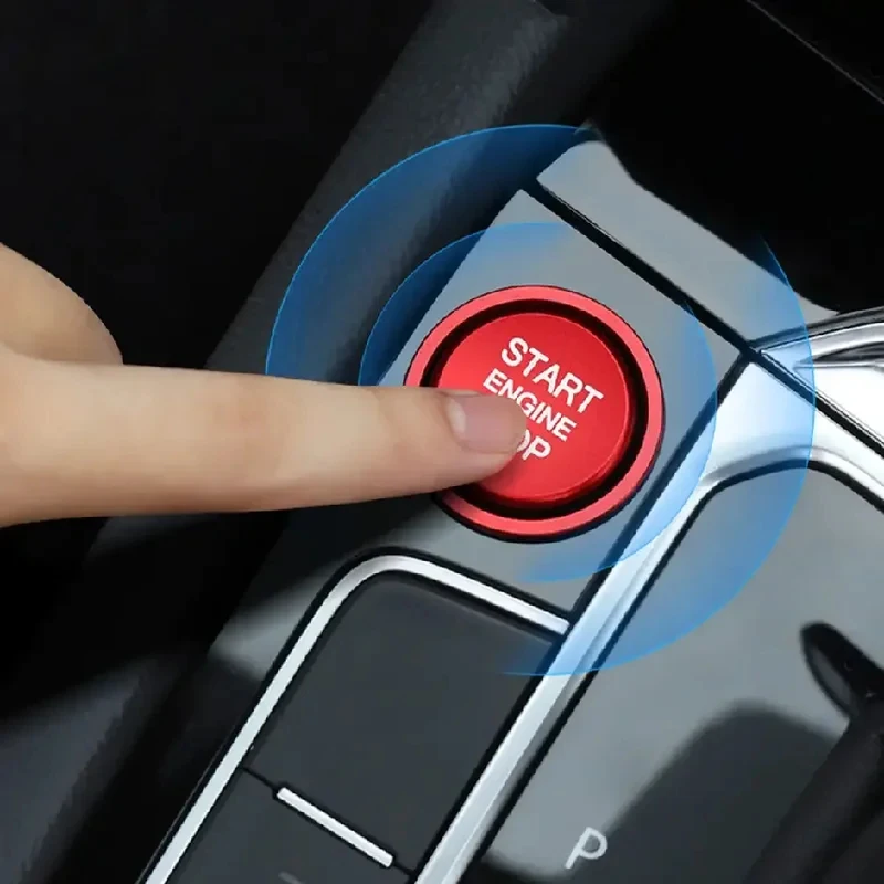 폭스바겐 골프 7 MK7 VII GTI R 제타 CC 아테온 파사트 B8 투아렉 T-록용 자동차 엔진 스타트 버튼 점화키 링 커버 트림