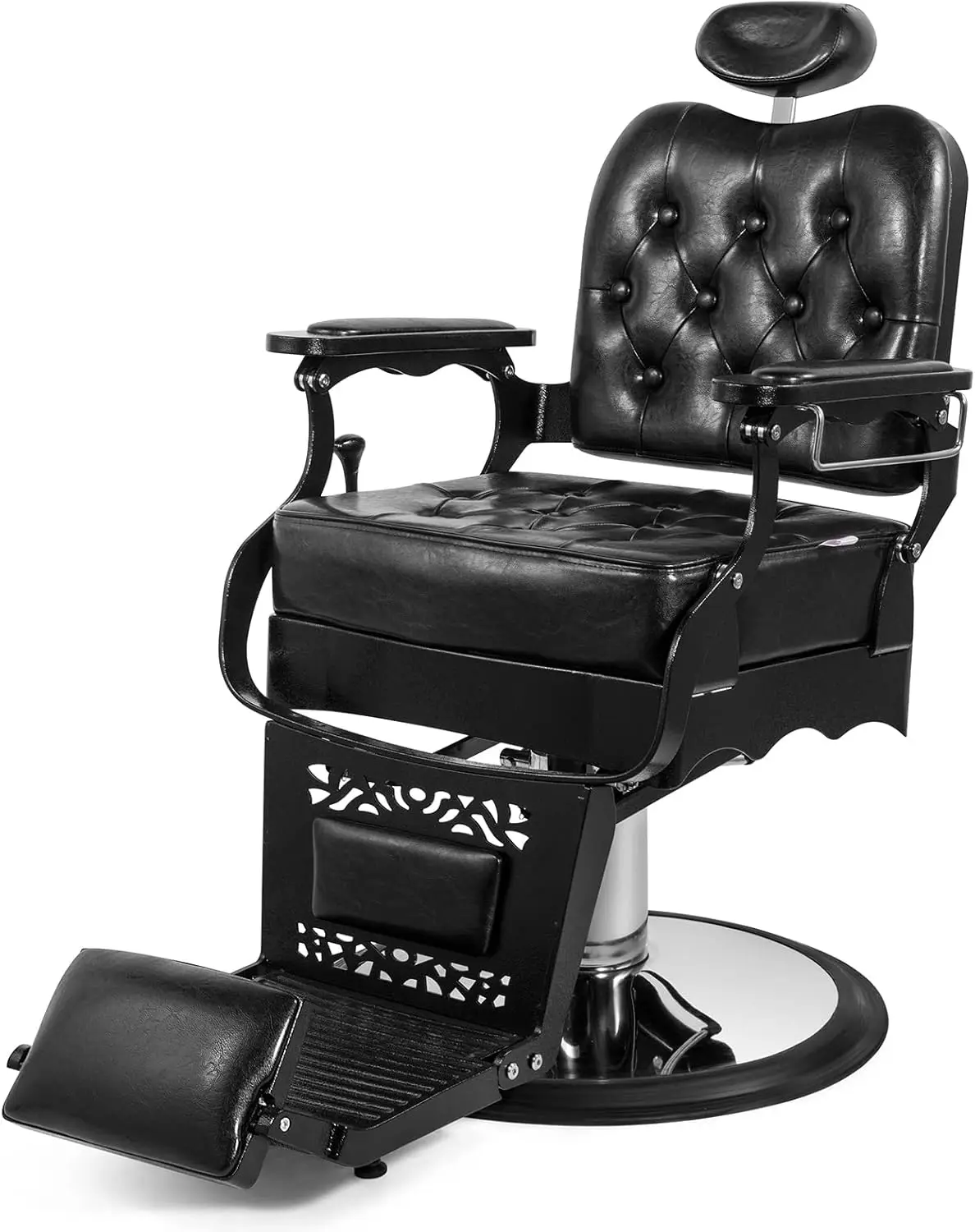 Vintage Barber Chair Heavy Duty Hydraulic Recline Salon Chair Classic Barber Chairs for Hair Stylist Tattoo Chair Barber Salon