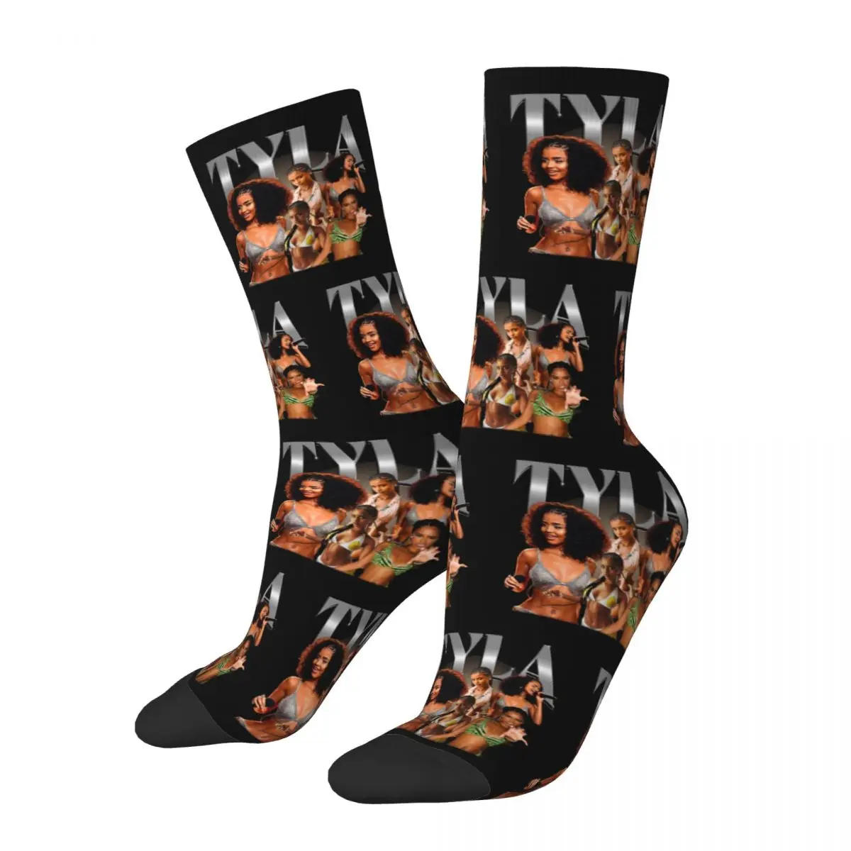 

Singer 2024 Tyla Music Tour Socks for Women Men Merch Spring Autumn Winter Cotton Long Socks Sweat Absorbing
