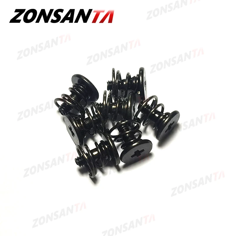 ZONSANTA 30pcs M2 스프링 그래픽 카드 나사 필립스 CPU 메인 보드 라디에이터 고정 볼트 DIY 블랙 스텝 비디오 디스플레이 나사