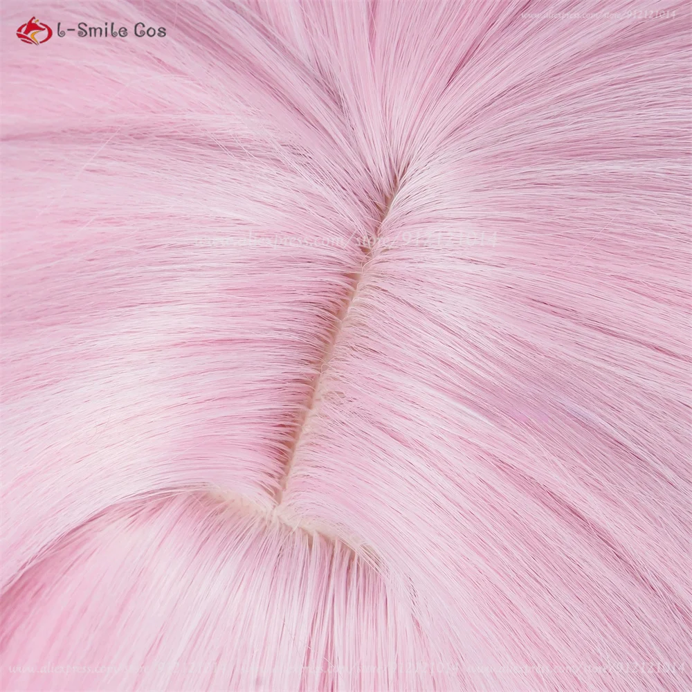 HSR Cyrene Cosplay Perücke 105/130cm Pink Mix Anime Hitzeresistent Synthetik 26