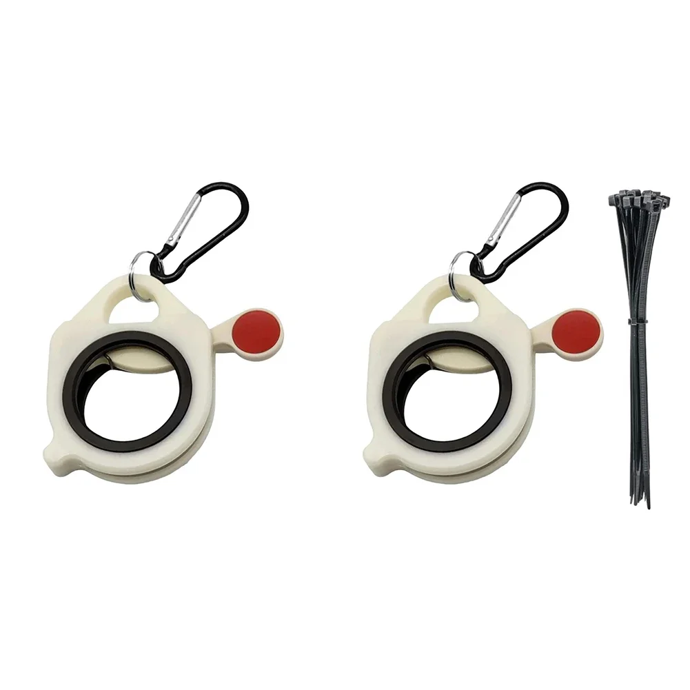 10-1Pcs Fluorescent Cable Tie Organizer Durable Plastic Storage Tools Portable Tie Holder Practical Wiring Cable Strap Organizer