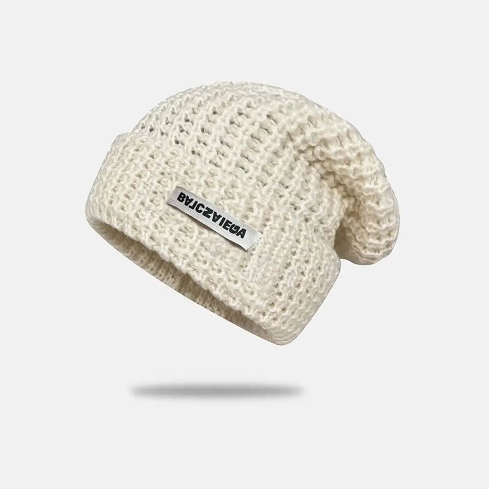 

Ear Protection Knitted Hat Fashion Thickened Solid Color Bonnet Caps Winter Warm Beanie Hat