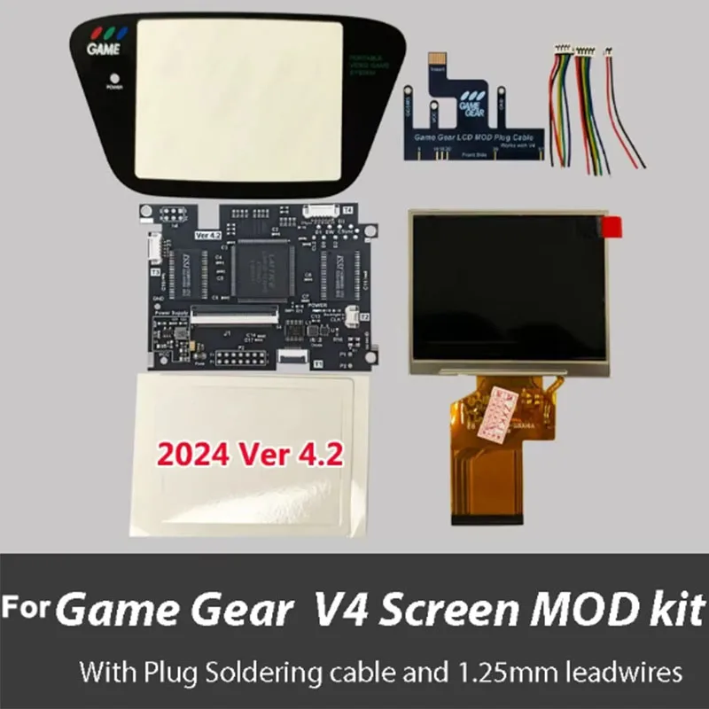 セガゲームギアGGコンソール用LCDスクリーン,v4.2,フルディスプレイ