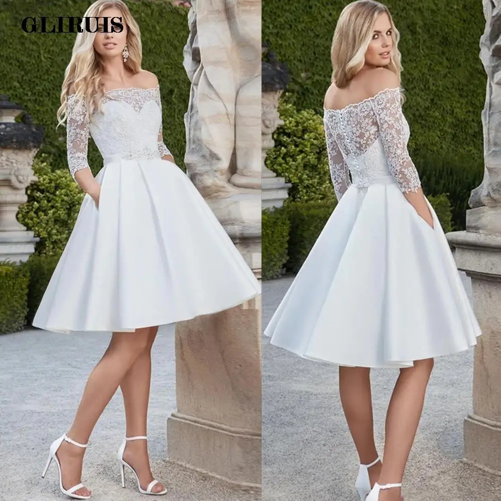 abito-da-sposa-corto-a-trapezio-in-raso-di-moda-2022-per-sposa-top-in-pizzo-3-4-abiti-da-sposa-con-scollo-a-barchetta-bottone-vestido-de-noiva