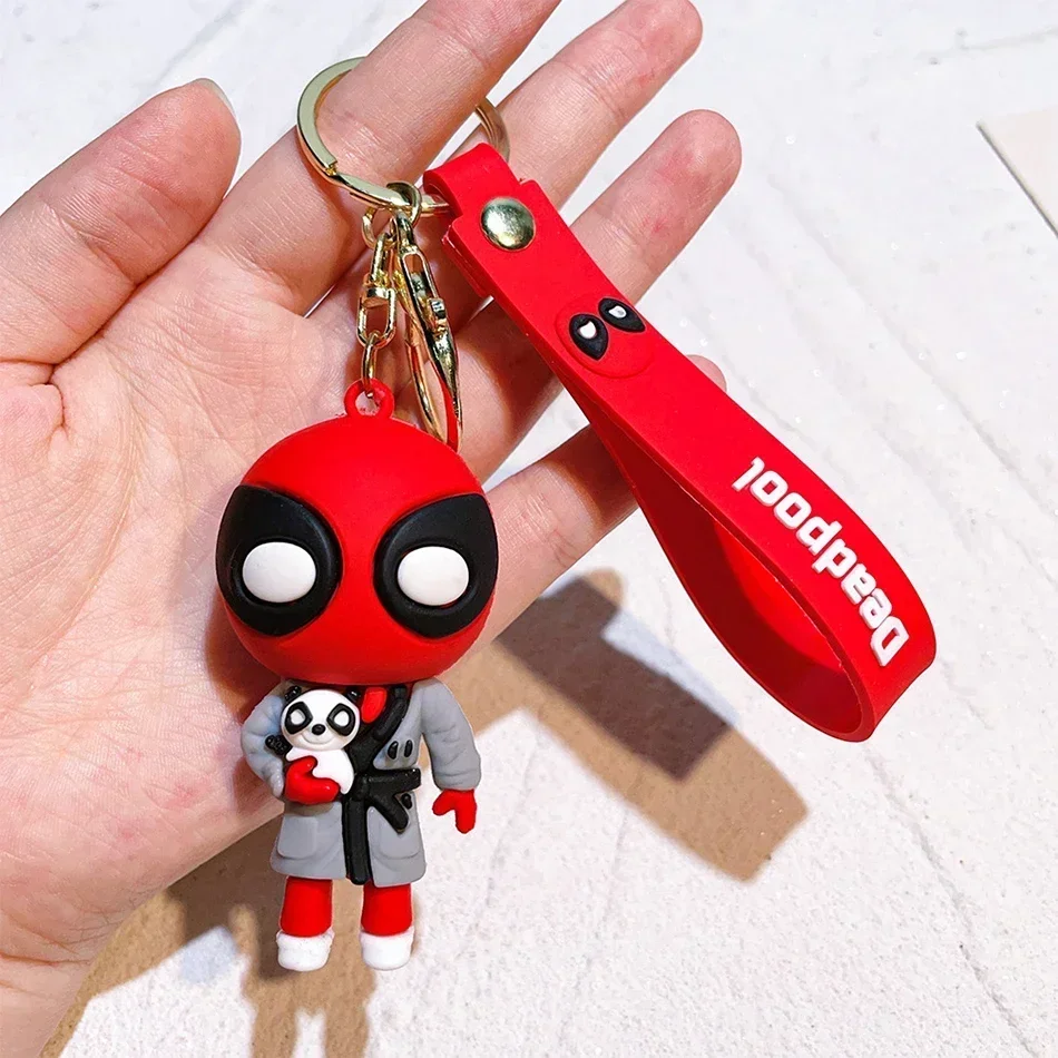 thumbnail image 1 of Deadpool & Wolverine Deadpool 3 Keychain Pendant Figure Doll Toy Cool Movie Doll Toy Model Figure Decoration Kid Birthday Gifts, 1 of 5