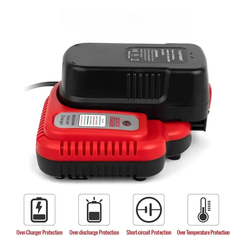 Black & Decker BDFC240 충전기 9.6V-24V NICD/NIMH 니켈 배터리 전동 공구 충전기 교체 배터리 충전기에 적합