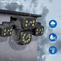 15MP trois écrans WiFi caméra IP sans fil extérieur trois objectifs PTZ 2 voies Audio humain suivi automatique caméra de Surveillance Tuya APP 6