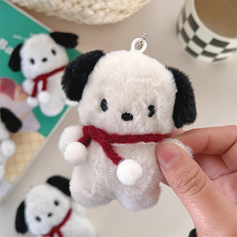 Cute Plush Dog Pandent Keyring plush keychain key chain plush doll plush toy balloon dog keychain For Girls Cartoon Dog Doll Keychain Women Gifts Creative Car Bag Decoration Decor