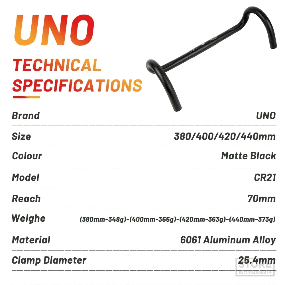 UNO Aluminum Alloy Racing Road Bike Handlebar 2