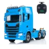 1/14 770s 6x6 Metal Chassis RC Tractor Truck Radio Control Painted Finished Car 2-speed Transmission Light Sound Toys for Boys 1